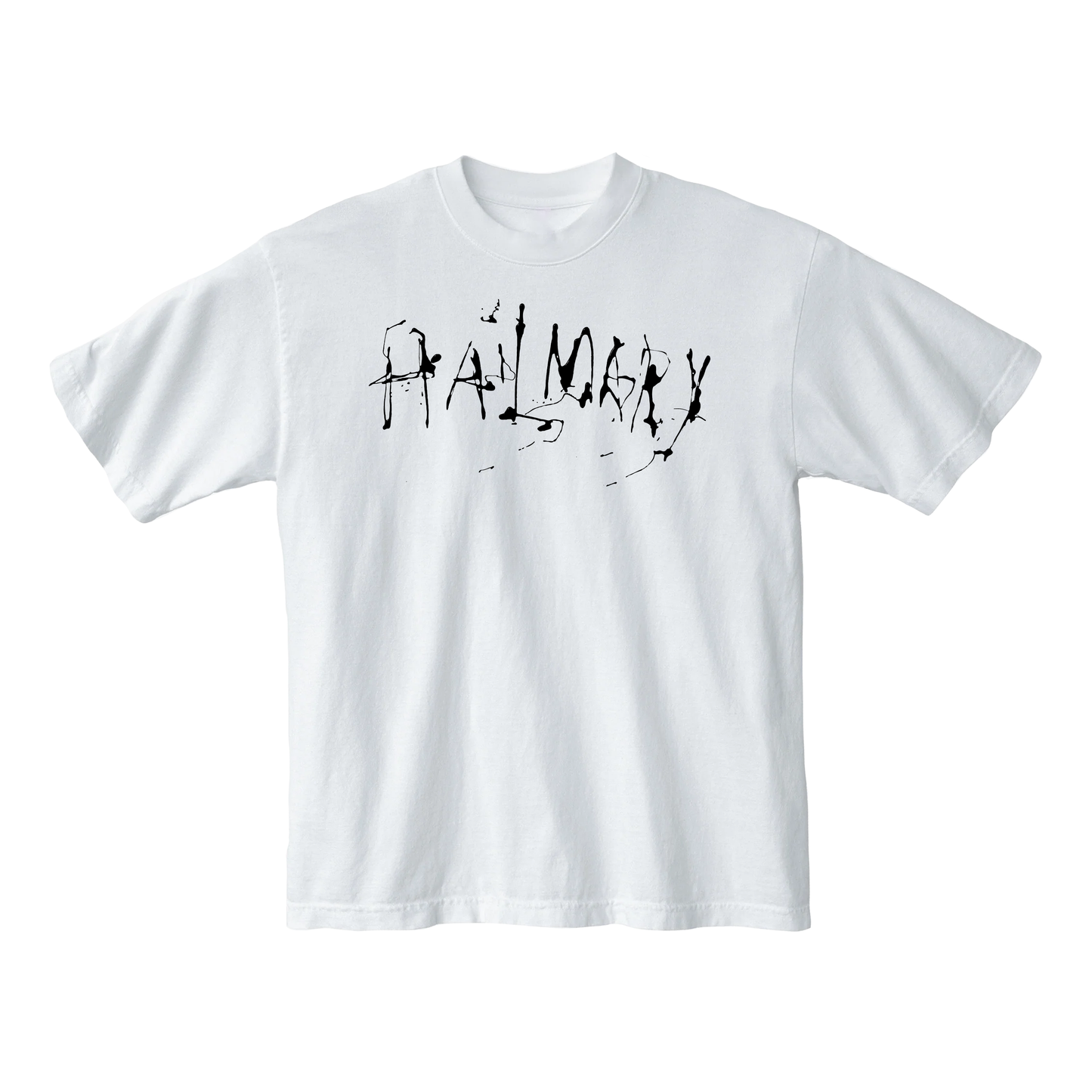 Hailmary x Loosebrain Paint Drip Tee (White)